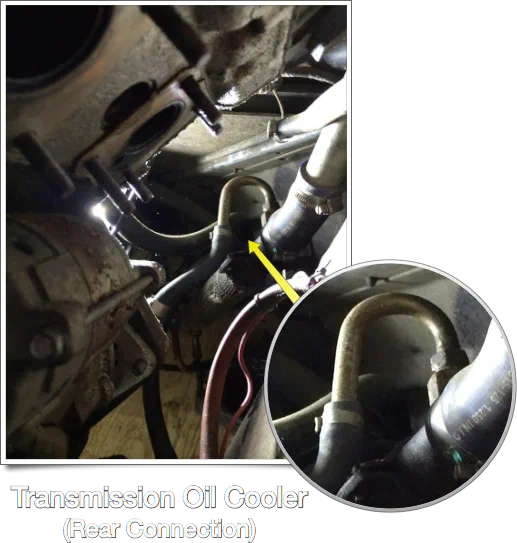 Rear Transmission Oil Cooler Connection