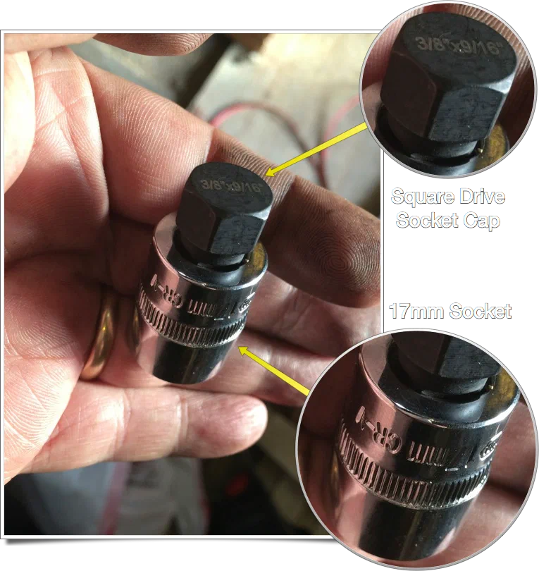 Square Drive Socket Adaptor