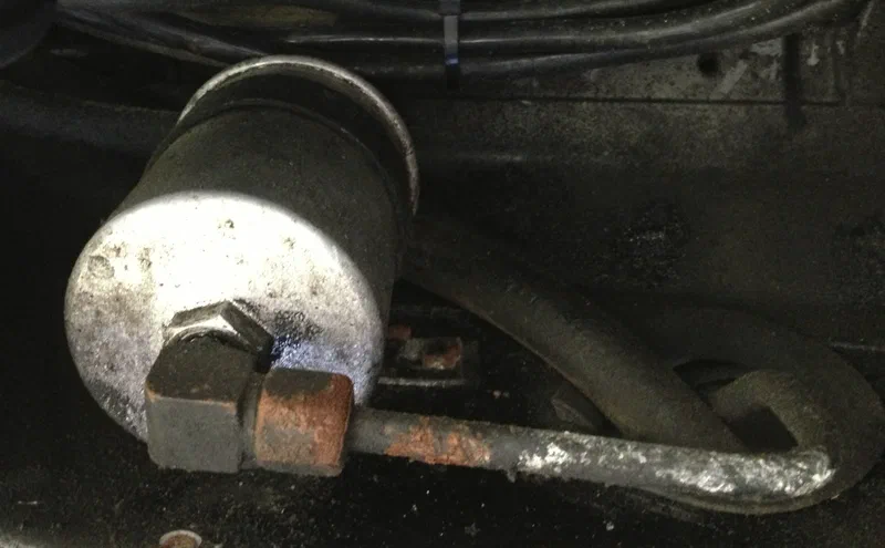 Fuel Filter and Rusted Nut