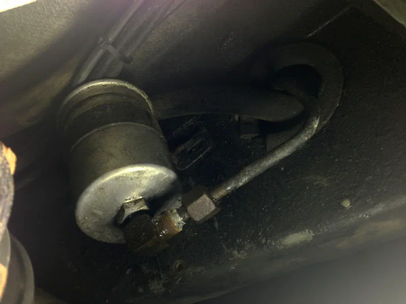 Hard Line Nut Removed
