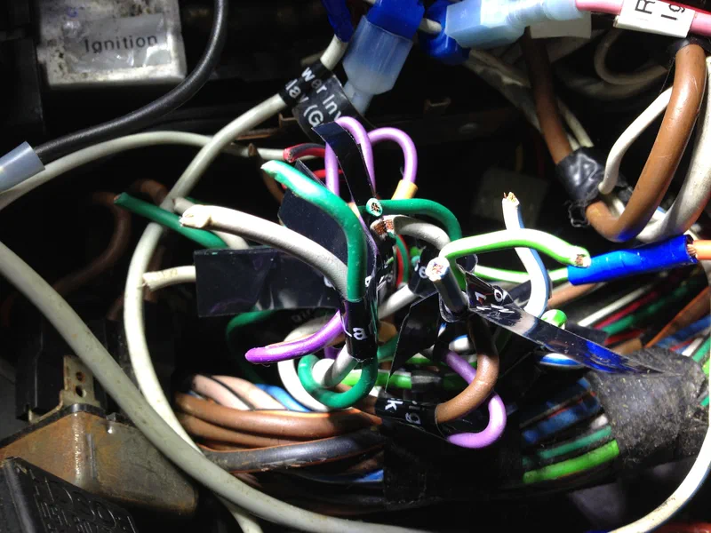 All Wires Cut and Labeled