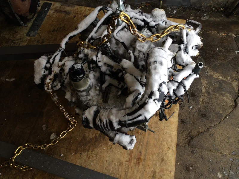 Snow Covered Engine