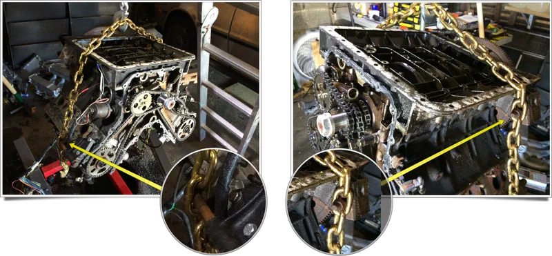 Lifting the Engine Upside Down