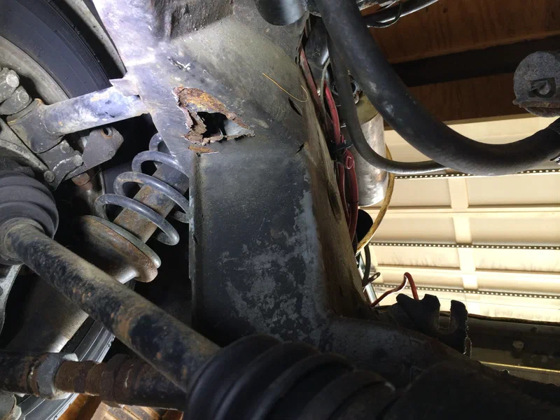 Passenger Side Hole