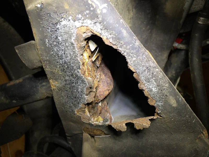 Passenger Side Hole