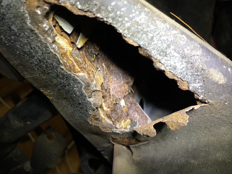 Passenger Side Hole